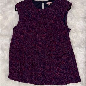 Juicy Couture Pink and Purple Floral Blouse
